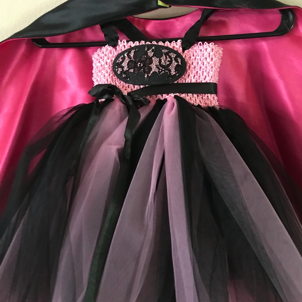 Girls Superhero BatGirl Tulle Dress & accessories